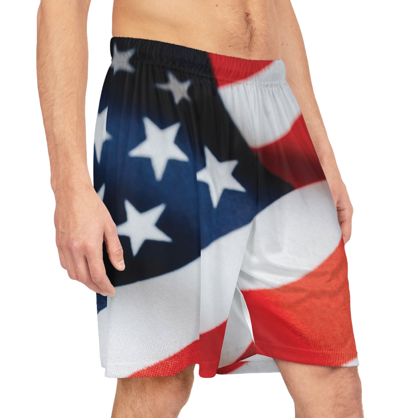 American Flag Basketball Shorts (AOP)