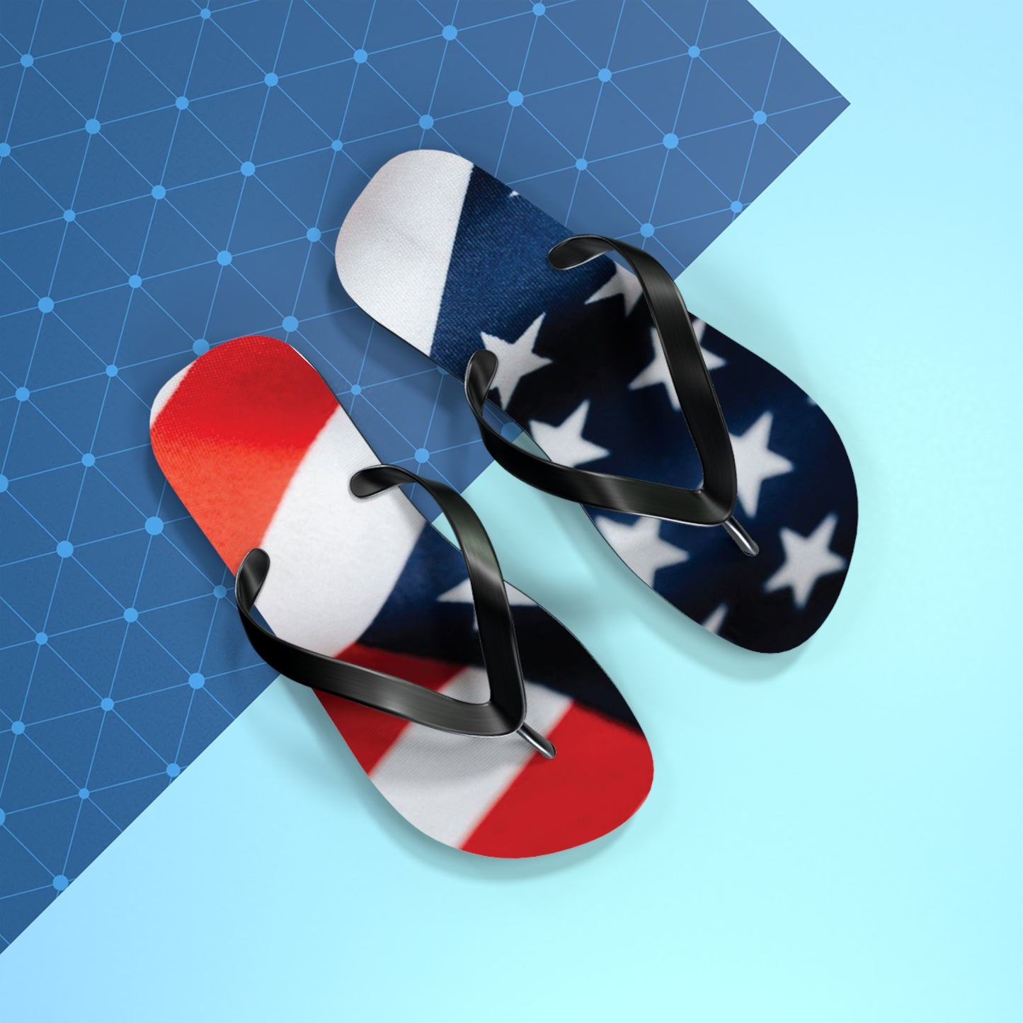 American Flag Flip Flops