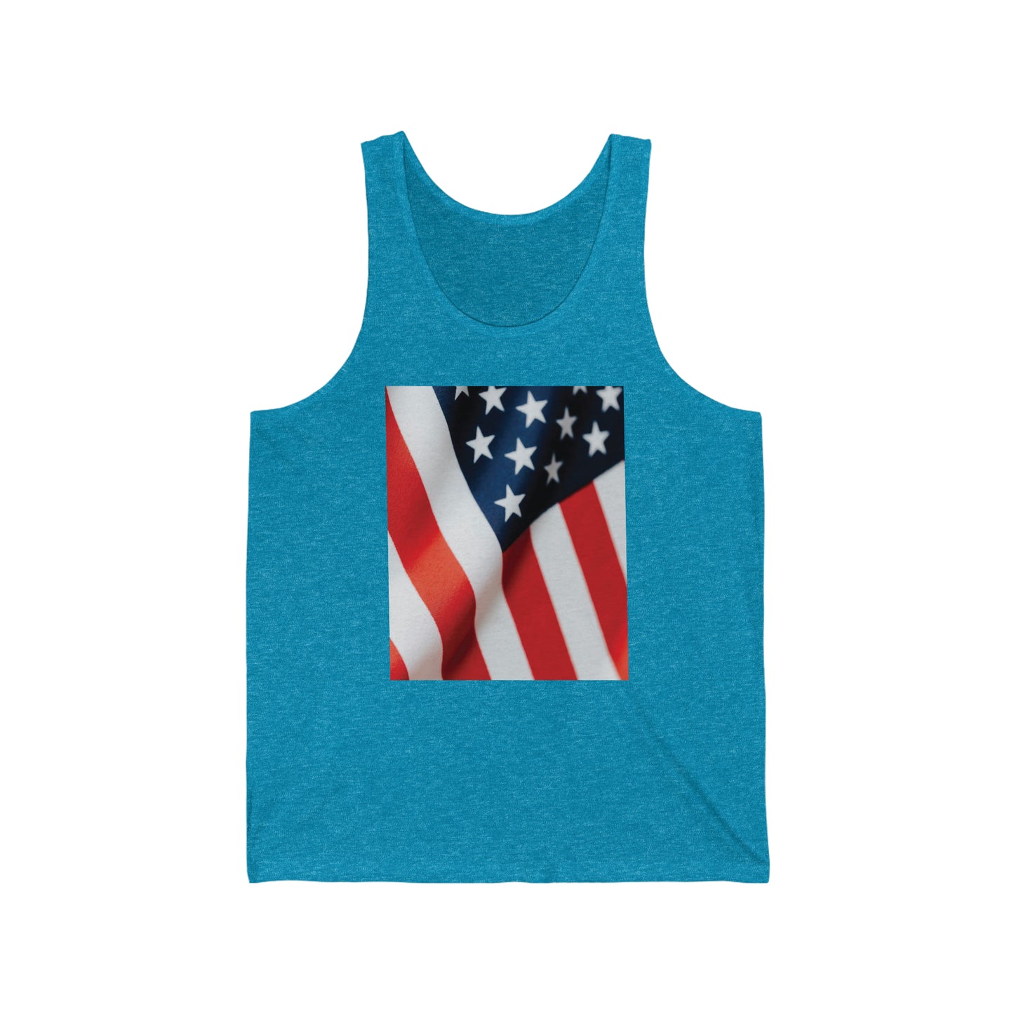 American Flag Unisex Jersey Tank