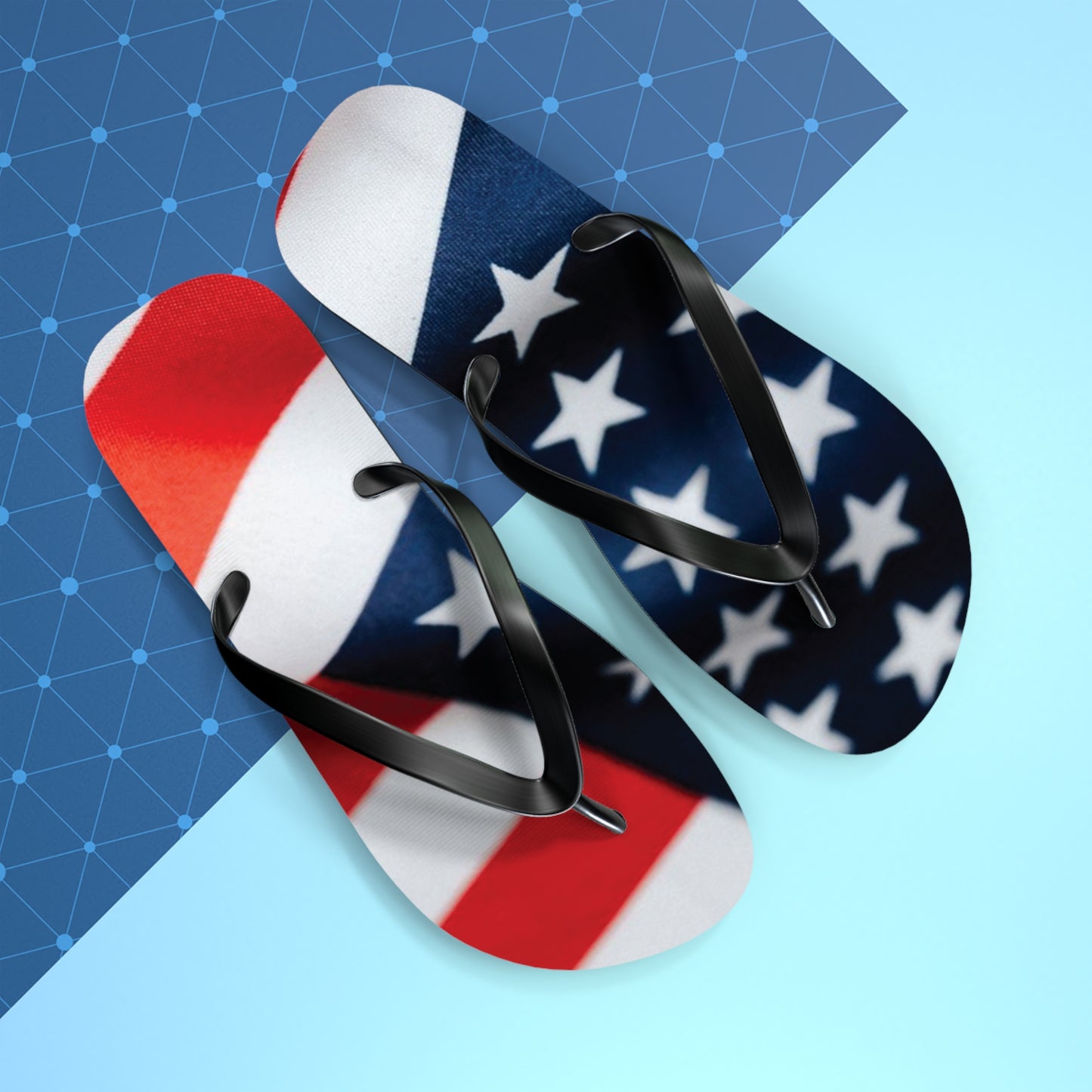 American Flag Flip Flops