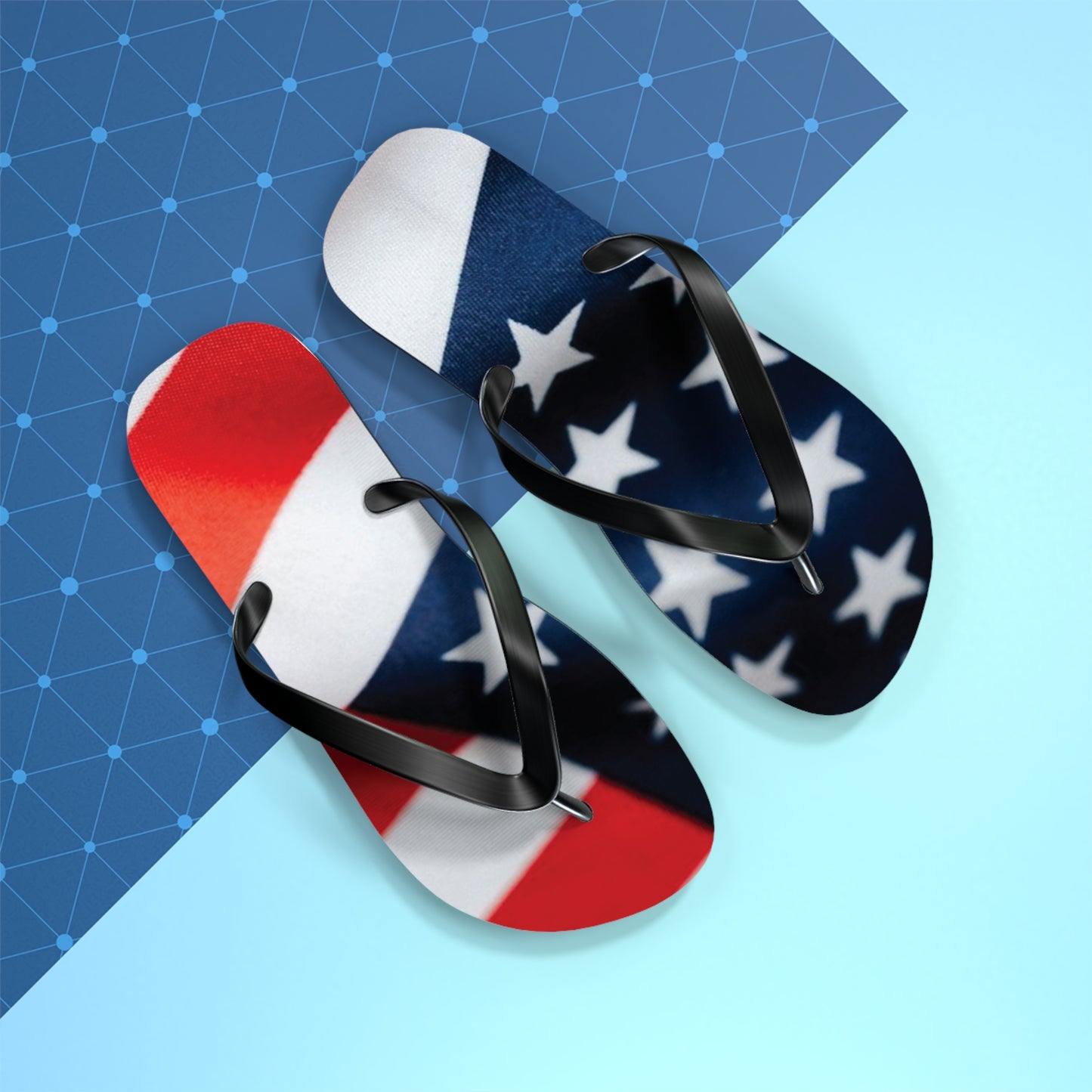 American Flag Flip Flops