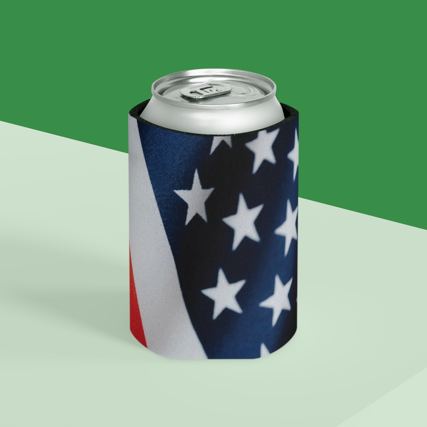 American Flag Can Cooler