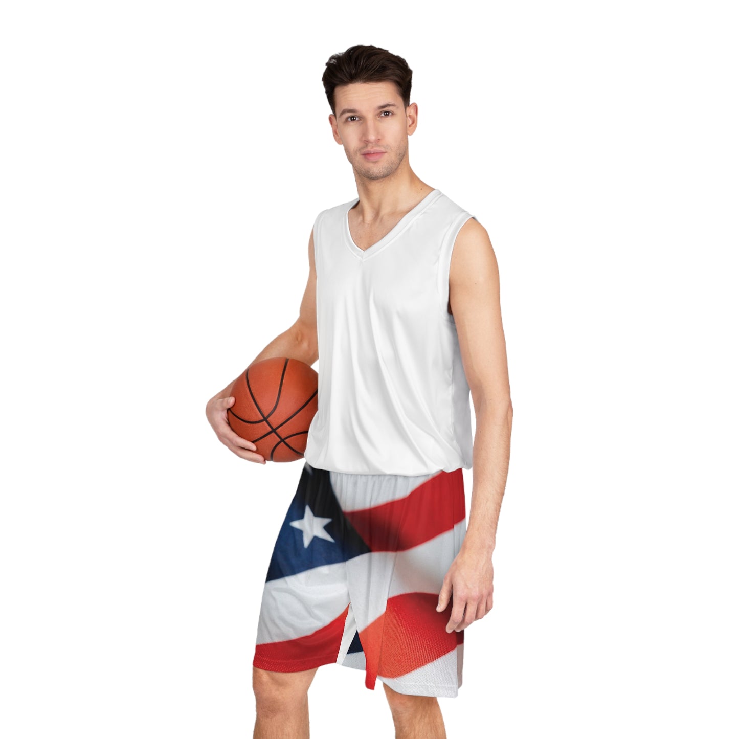 American Flag Basketball Shorts (AOP)