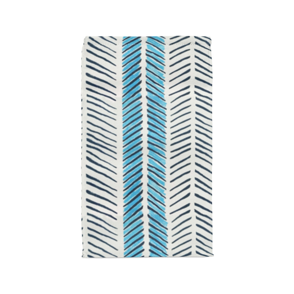 Painted Herringbone Printed Polyester Lunch Bag