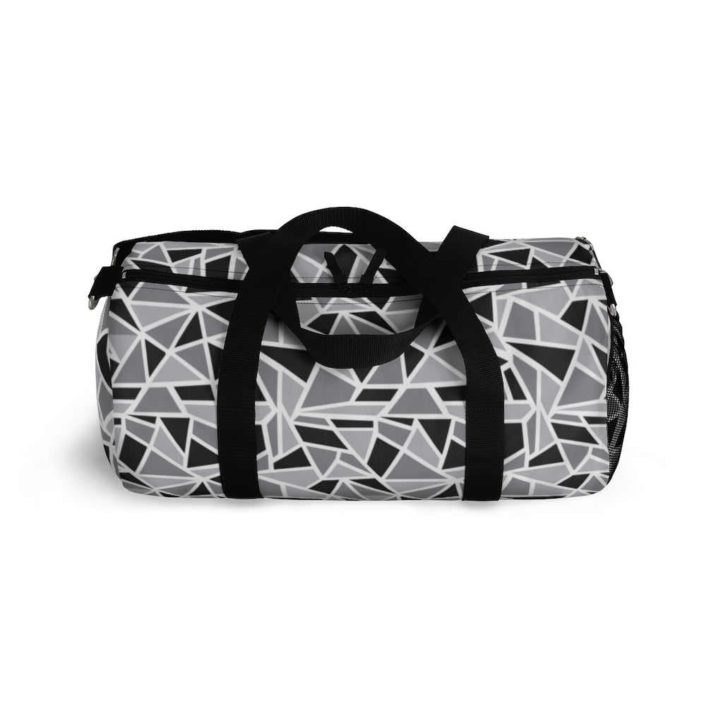 Black & White Geo Printed Duffel Bag