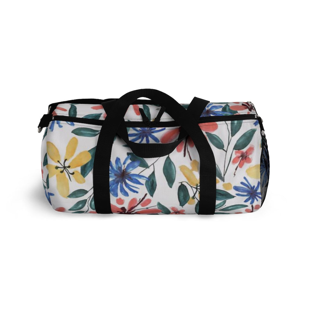 Floral Watercolor Printed Duffel Bag