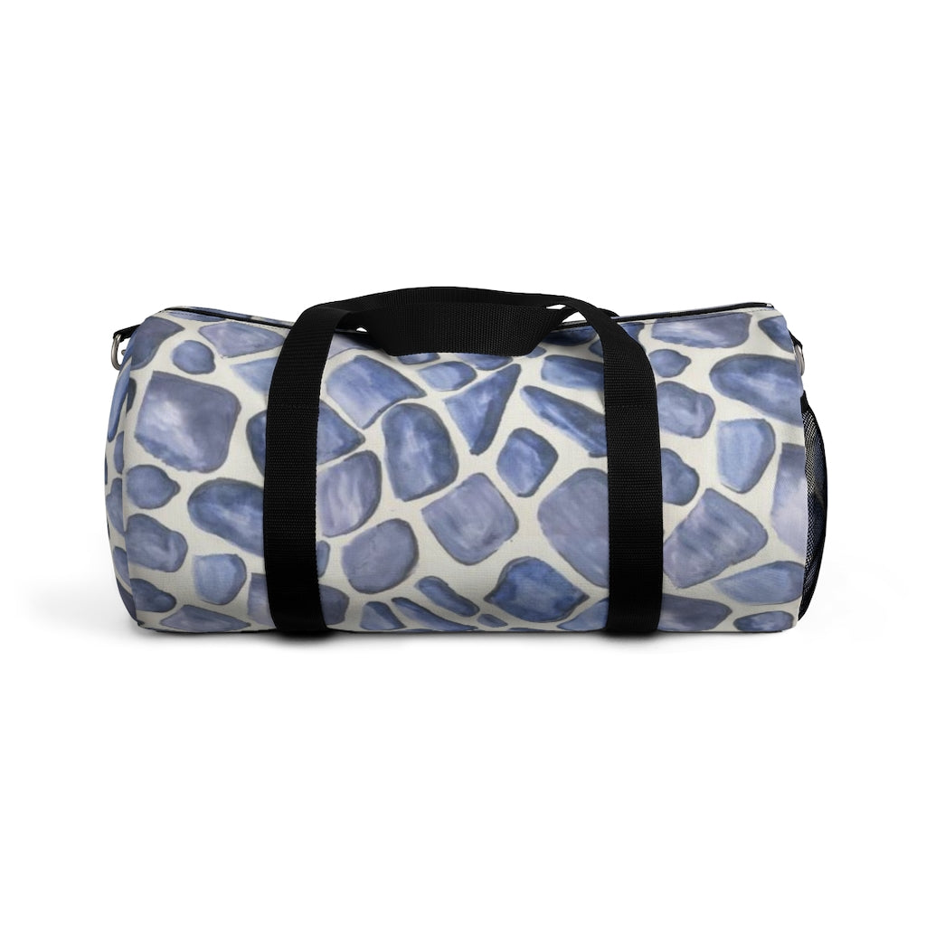 Blue Giraffe Printed Duffel Bag