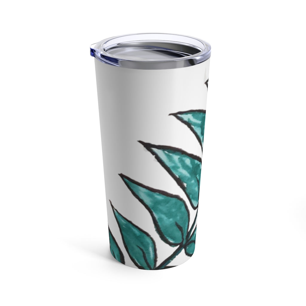 Tropical Palm Leaf Printed Tumbler 20oz