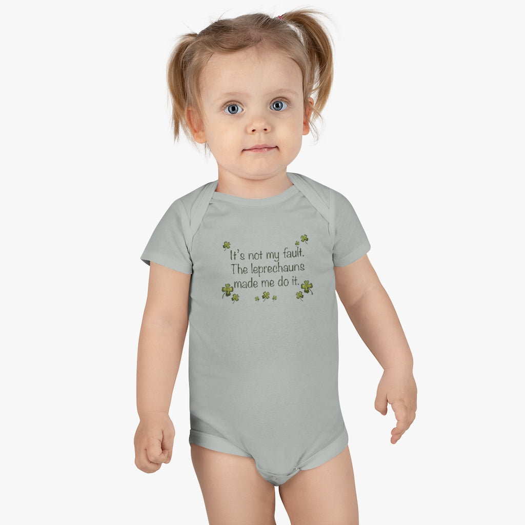 It's not my fault Baby Short Sleeve Onesie®
