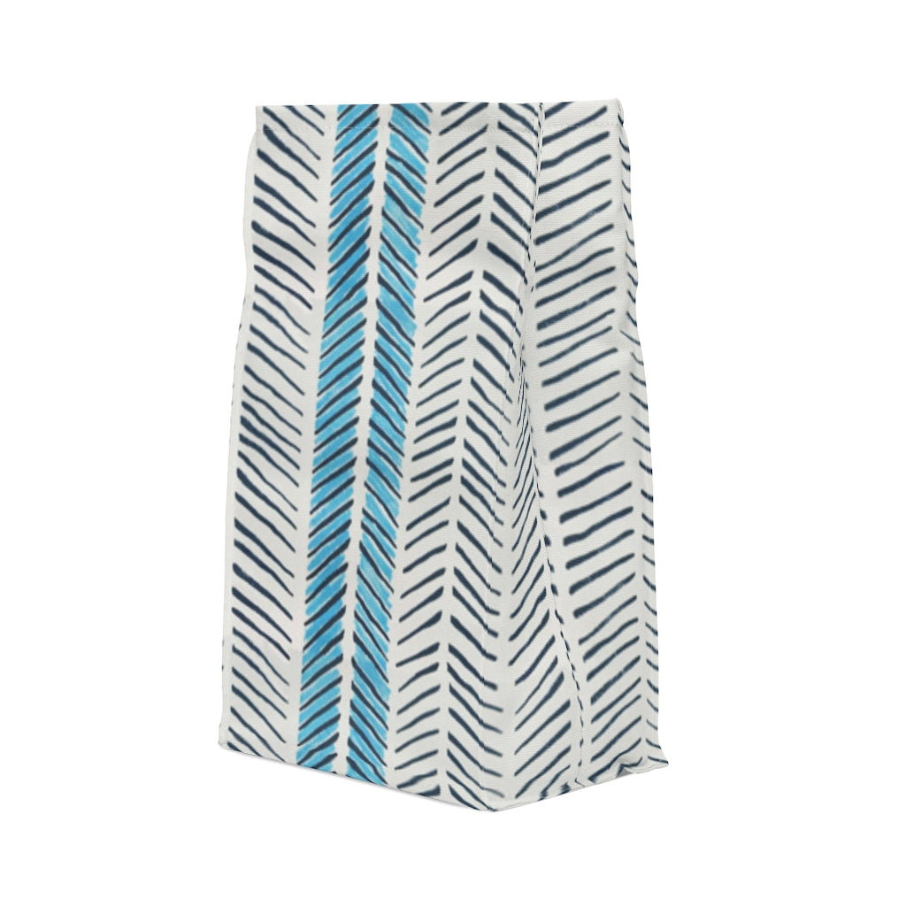 Painted Herringbone Printed Polyester Lunch Bag