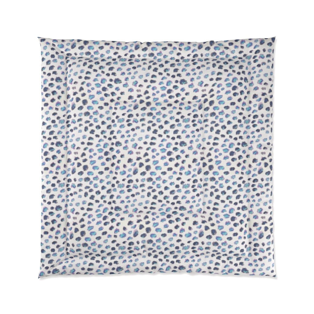 Blue Cheetah Comforter