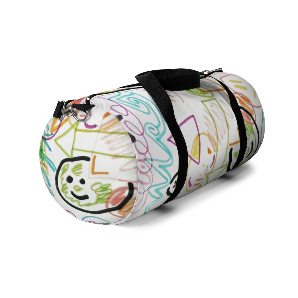 Graffiti Printed Duffel Bag