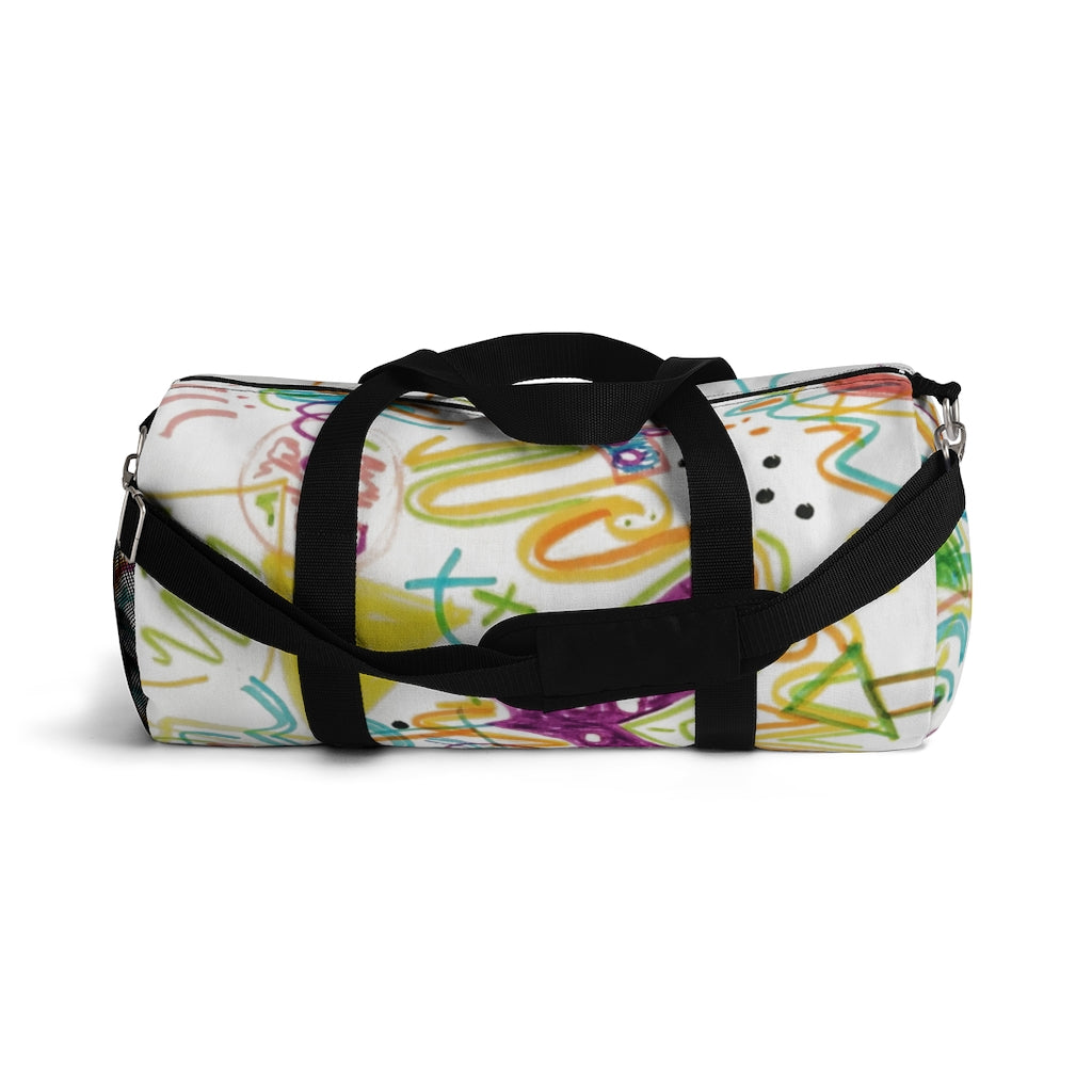 Graffiti Printed Duffel Bag