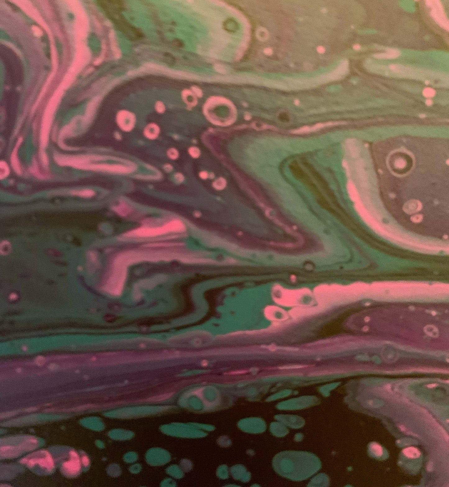 Original Painting, Abstract Acrylic on canvas 12” ROUND