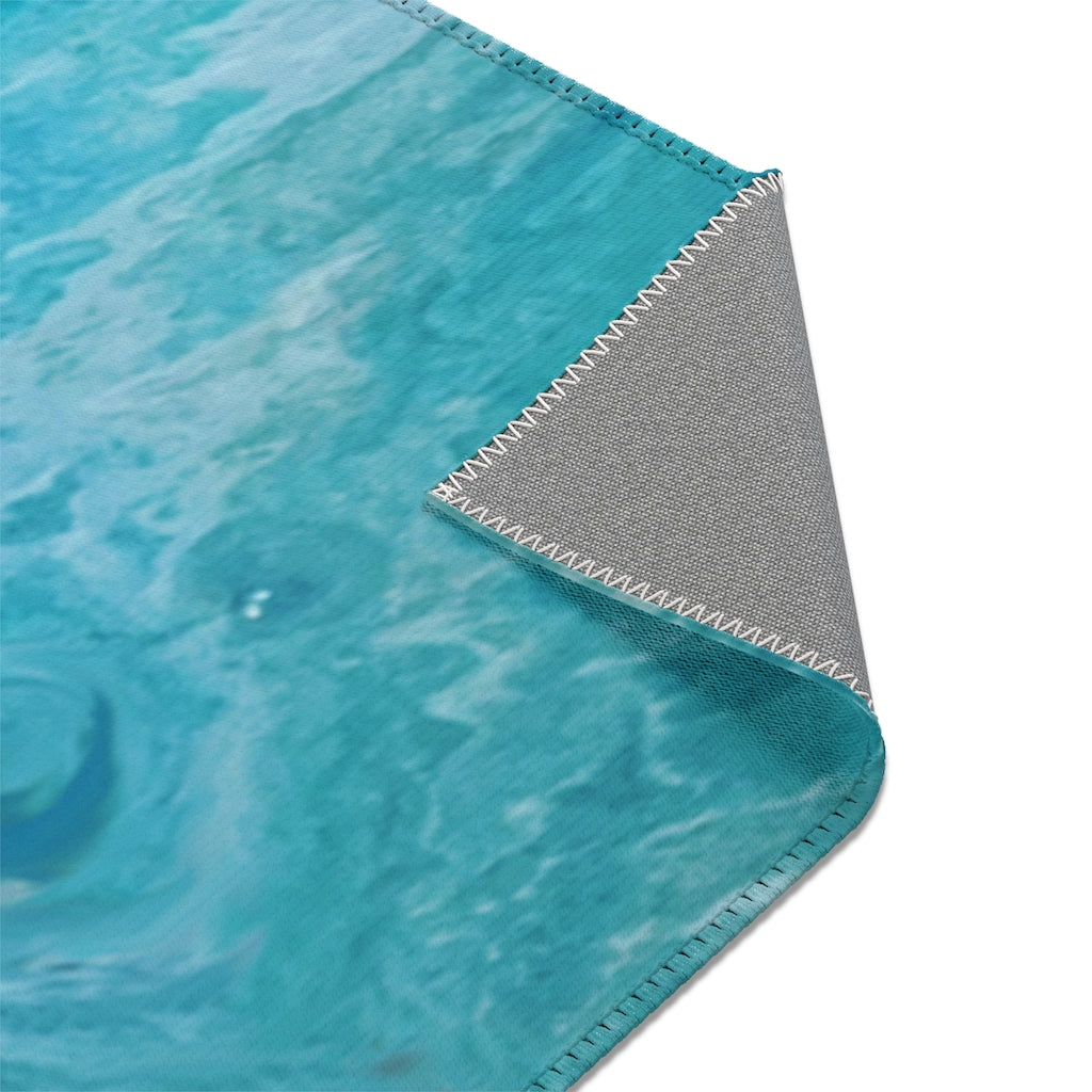 Abstract Landscape Printed Area Rugs
