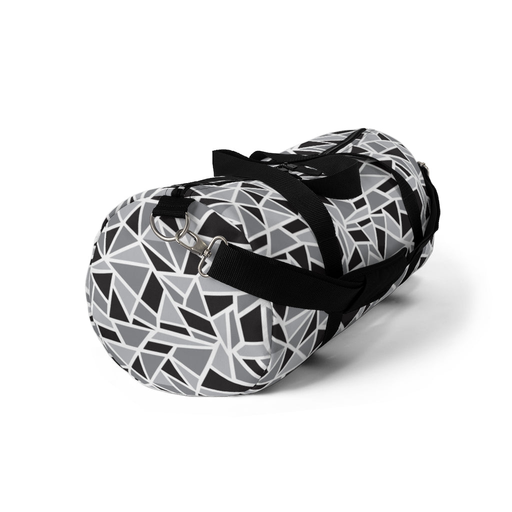 Black & White Geo Printed Duffel Bag