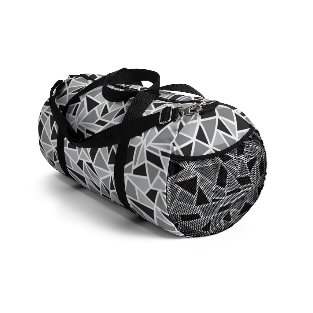 Black & White Geo Printed Duffel Bag