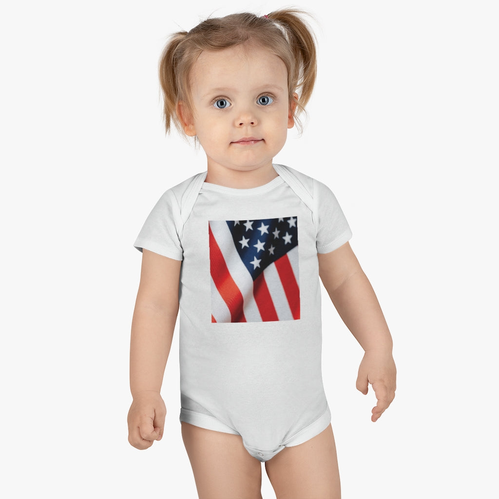 American Flag Baby Short Sleeve Onesie®