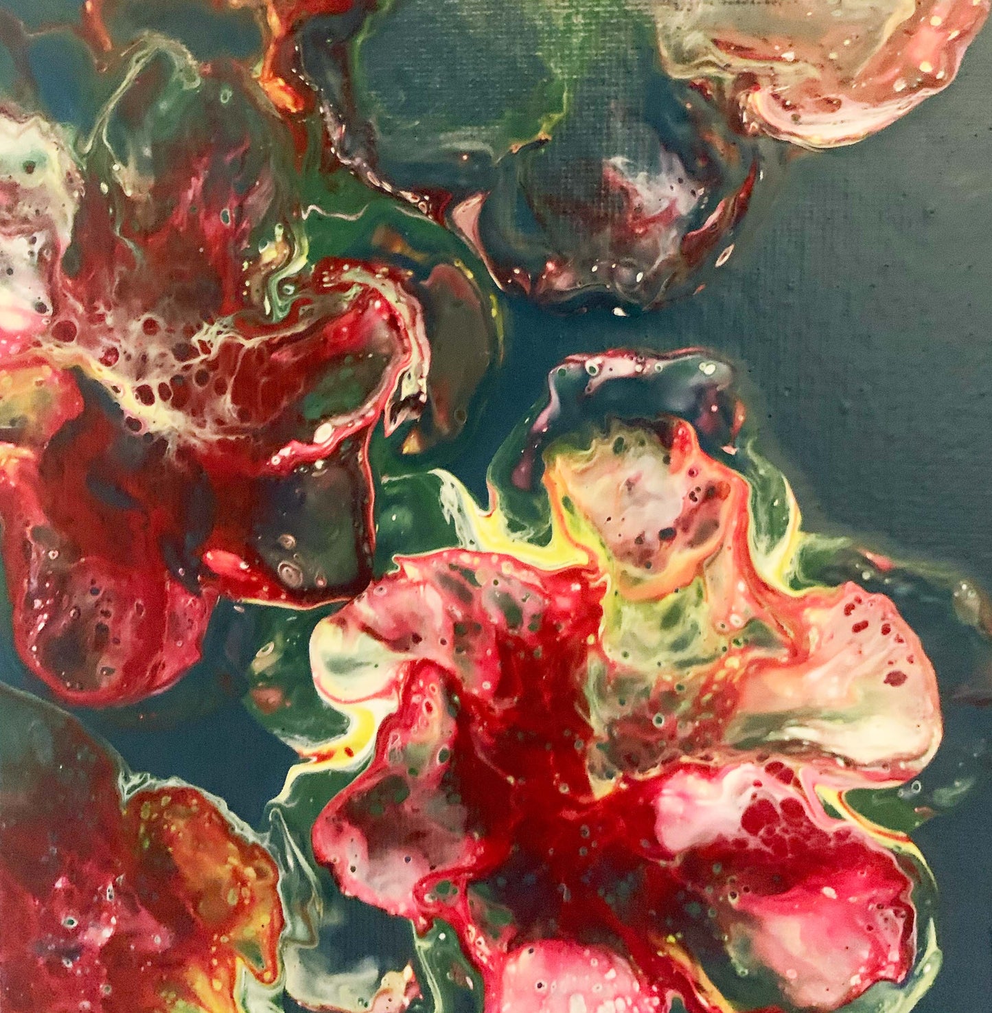 Original Painting, Abstract Acrylic on canvas 14” x 14”