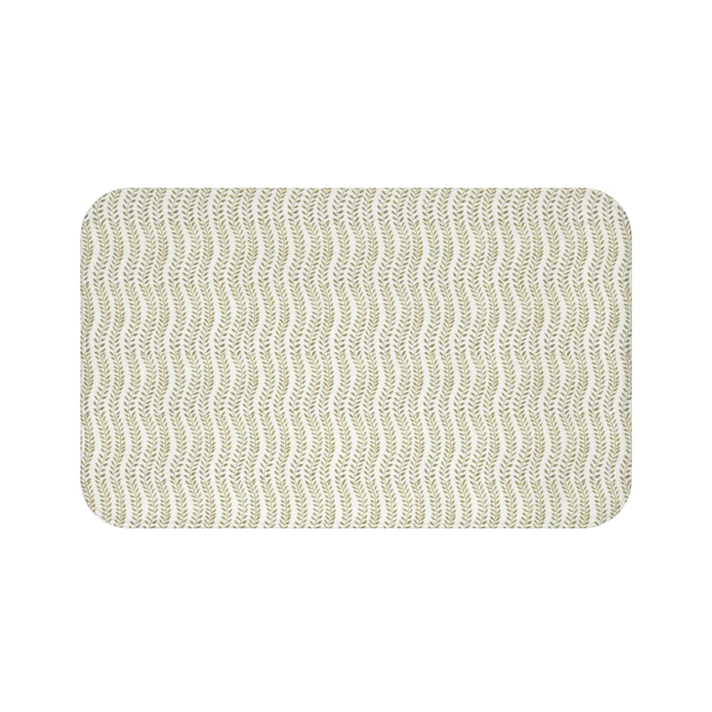 Spring Vine Leaves Bath Mat