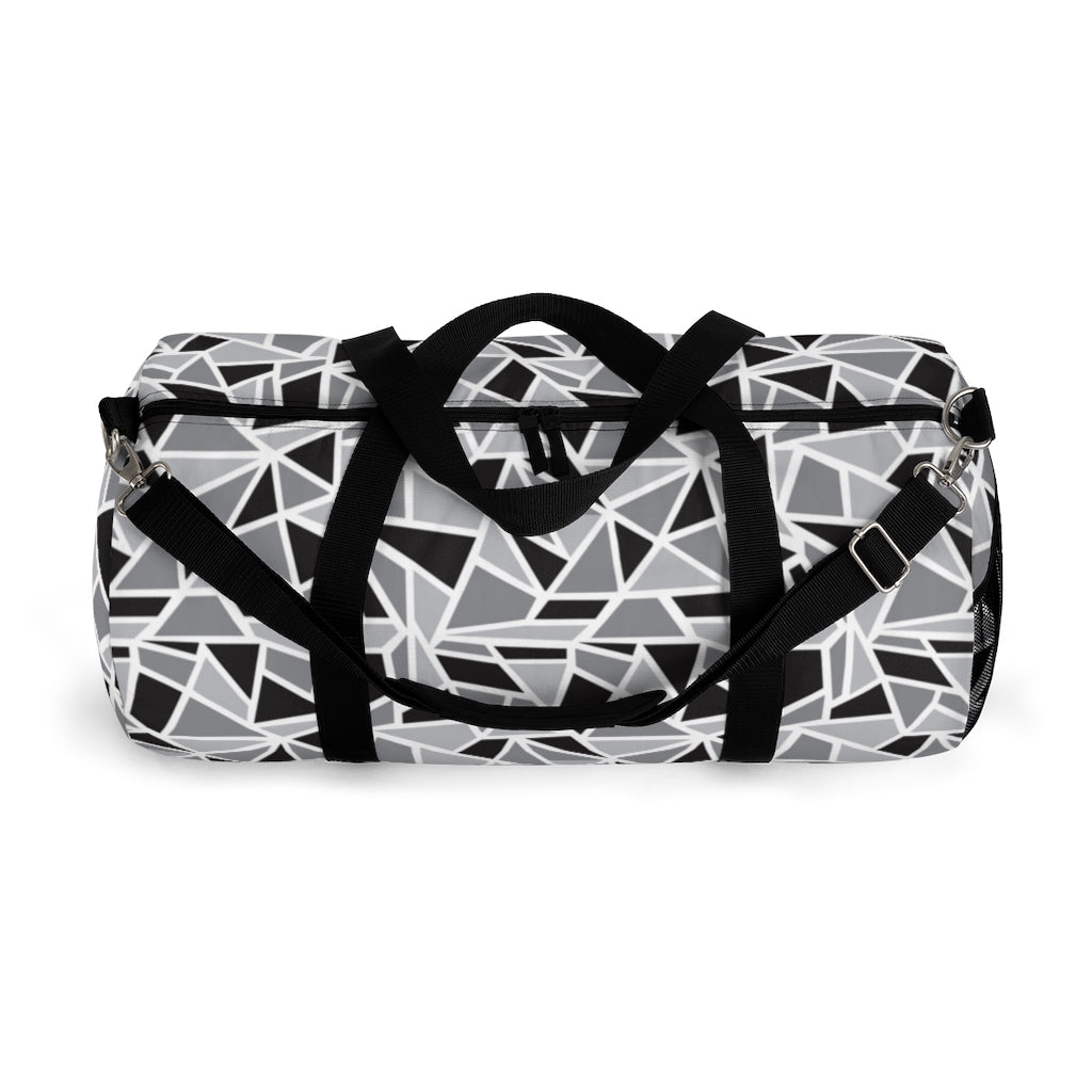 Black & White Geo Printed Duffel Bag