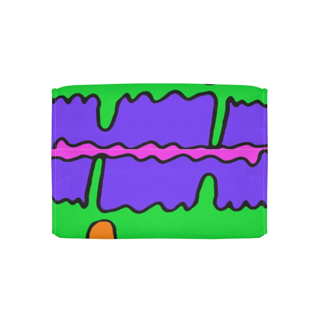 Drip Stripe Art Printed Polyester Lunch Bag