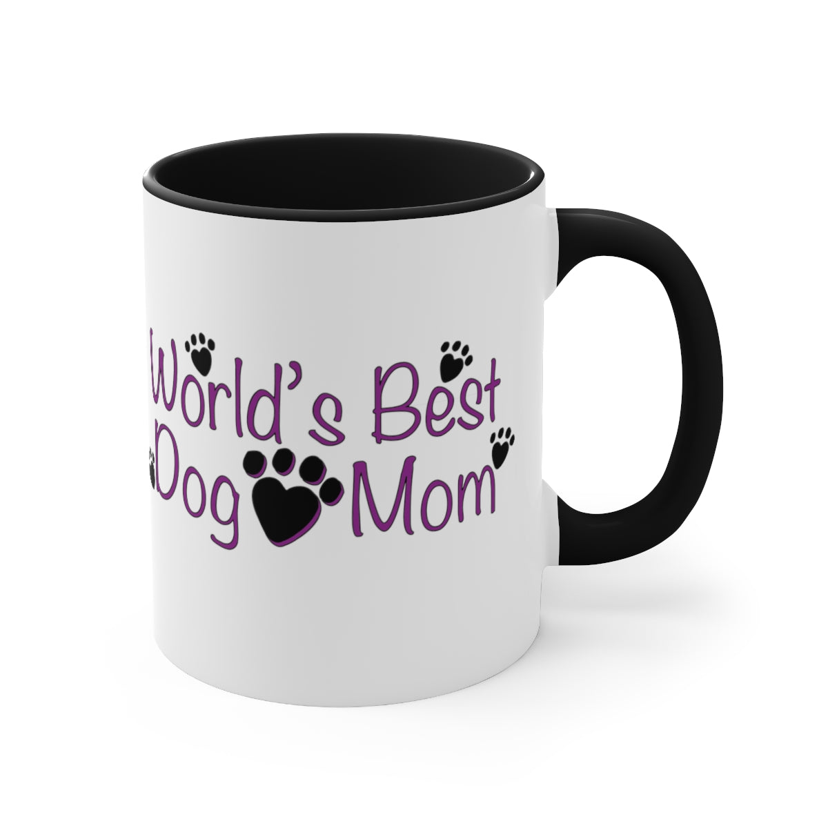 Worlds Best Dog Mom Accent Mug