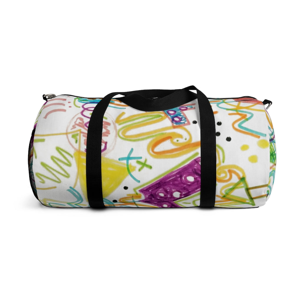 Graffiti Printed Duffel Bag