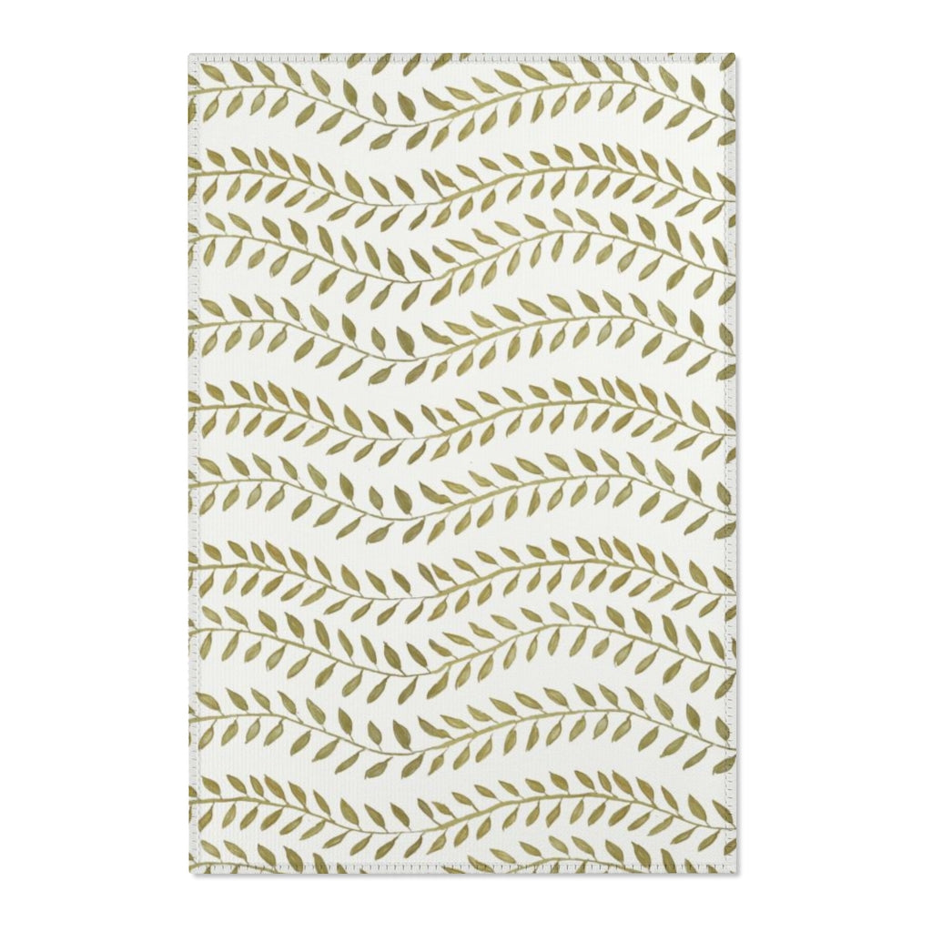 Spring Vine Leaves Printed Area Rugs