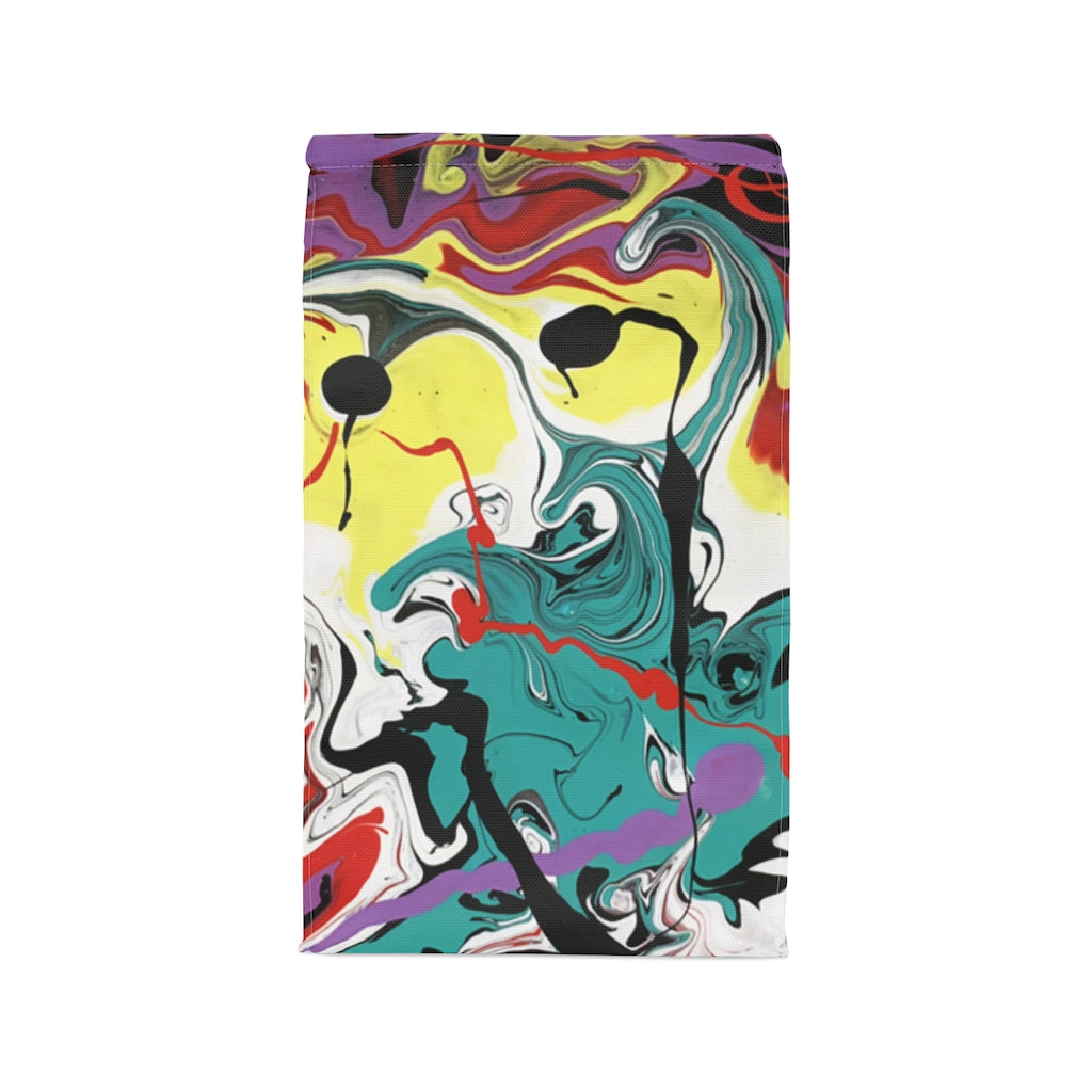 Abstract Art Printed Polyester Lunch Bag