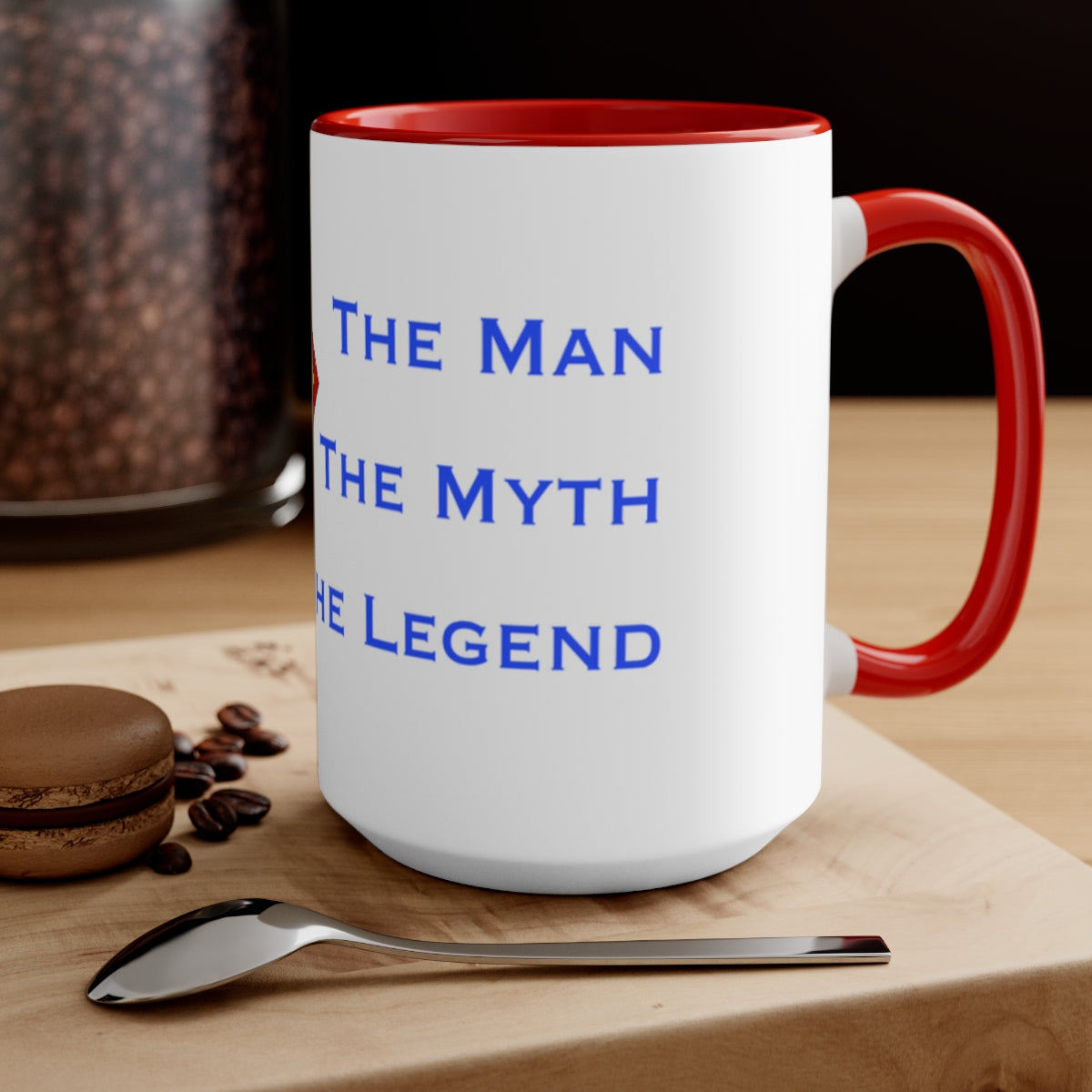 Super Dad The Man The Myth The Legend Accent Mug