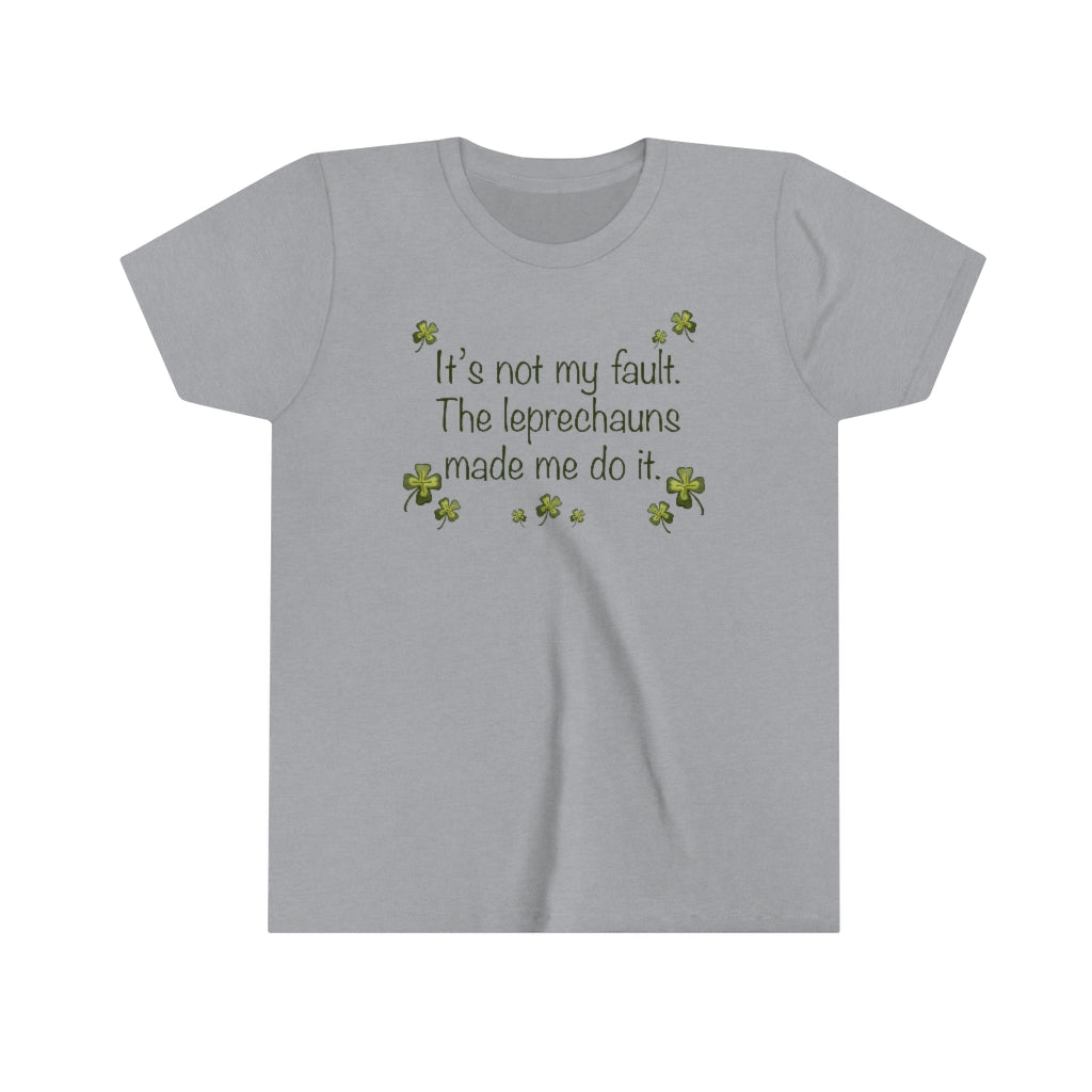 It's not my fault Youth Short Sleeve Tee