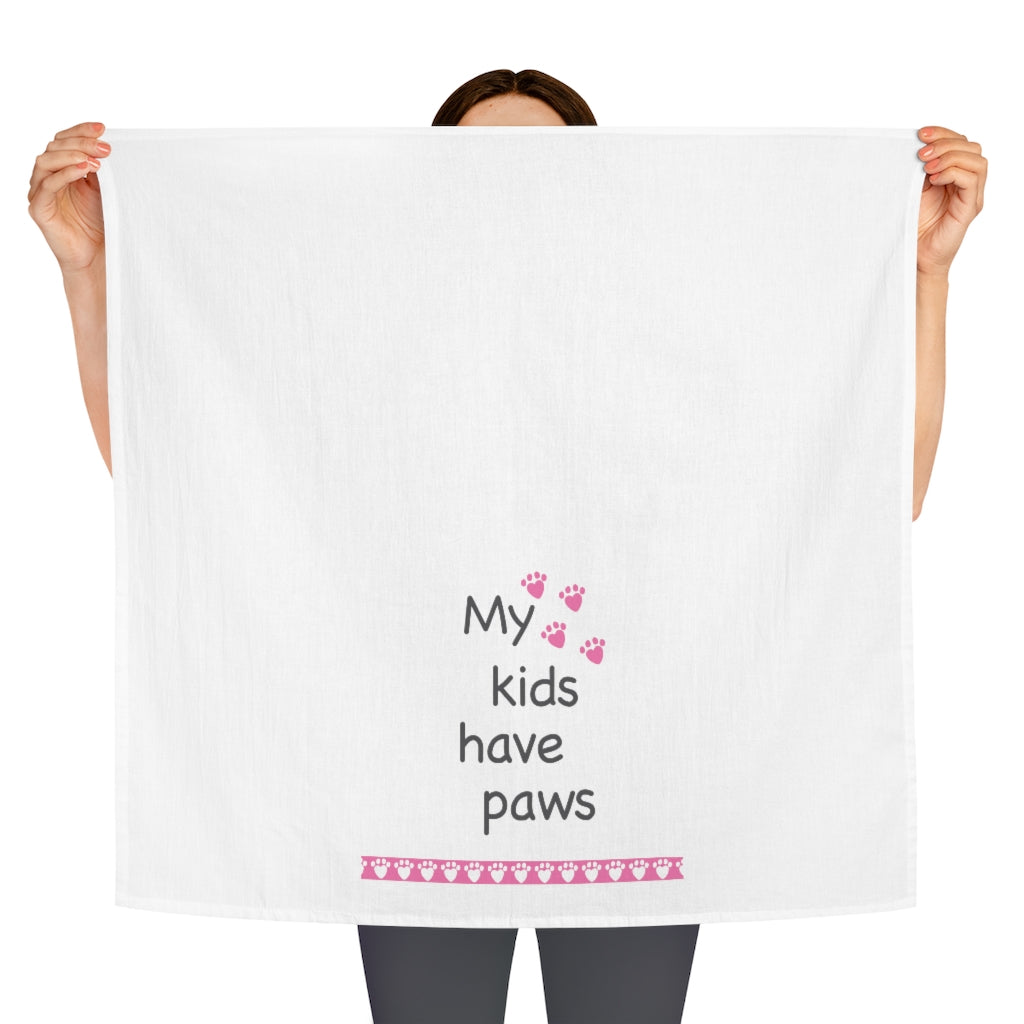 My kids have Paws Tea Towel