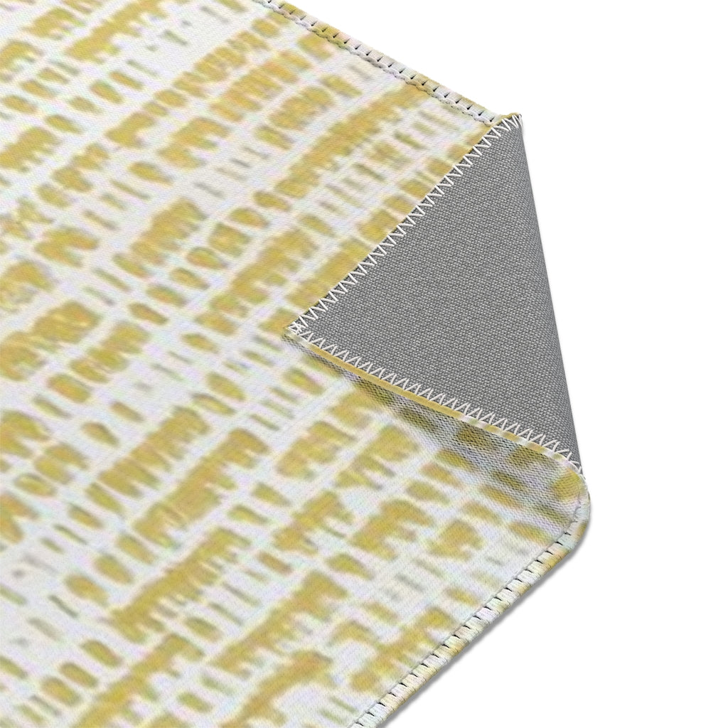 Distressed Stripe Watercolor Printed Area Rugs