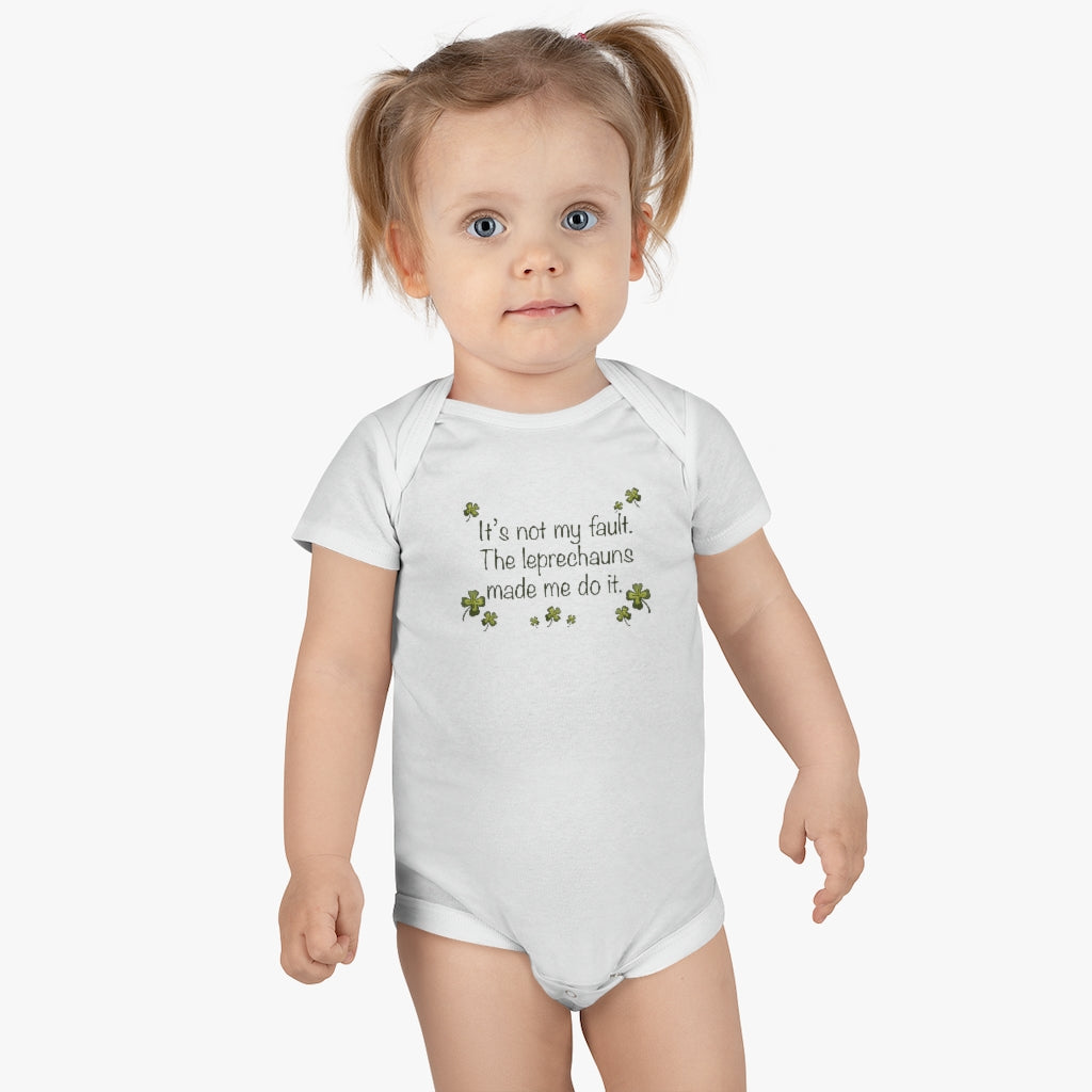 It's not my fault Baby Short Sleeve Onesie®