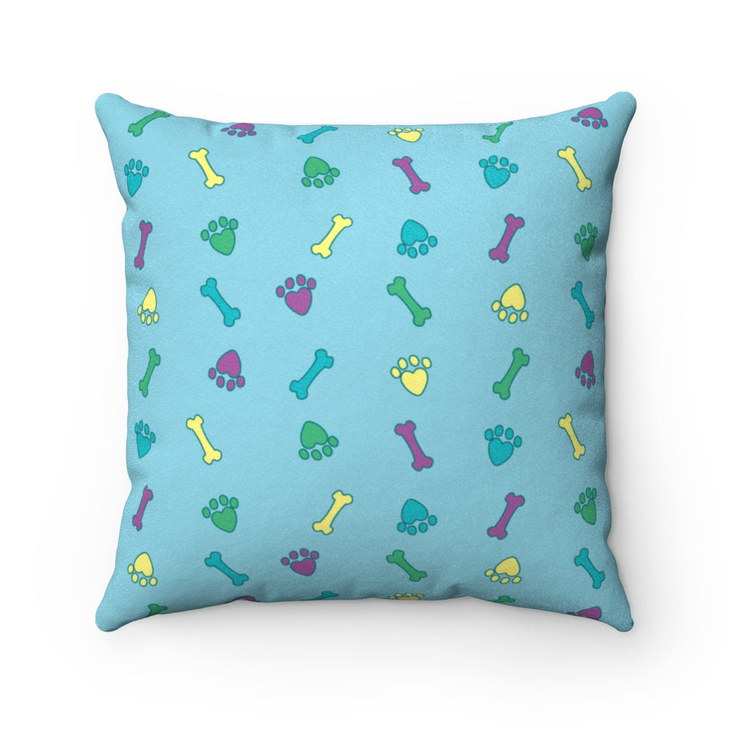 World's Best Dog Mom Faux Suede Square Pillow