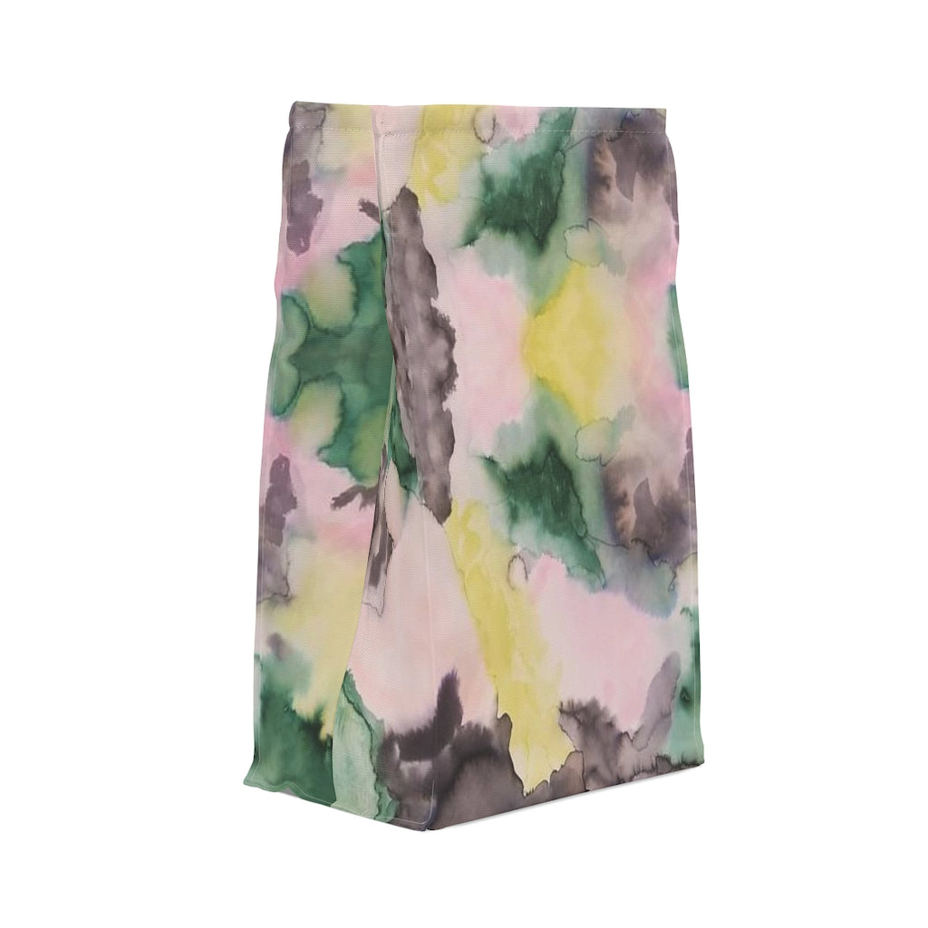 Watercolor Camo Printed Polyester Lunch Bag
