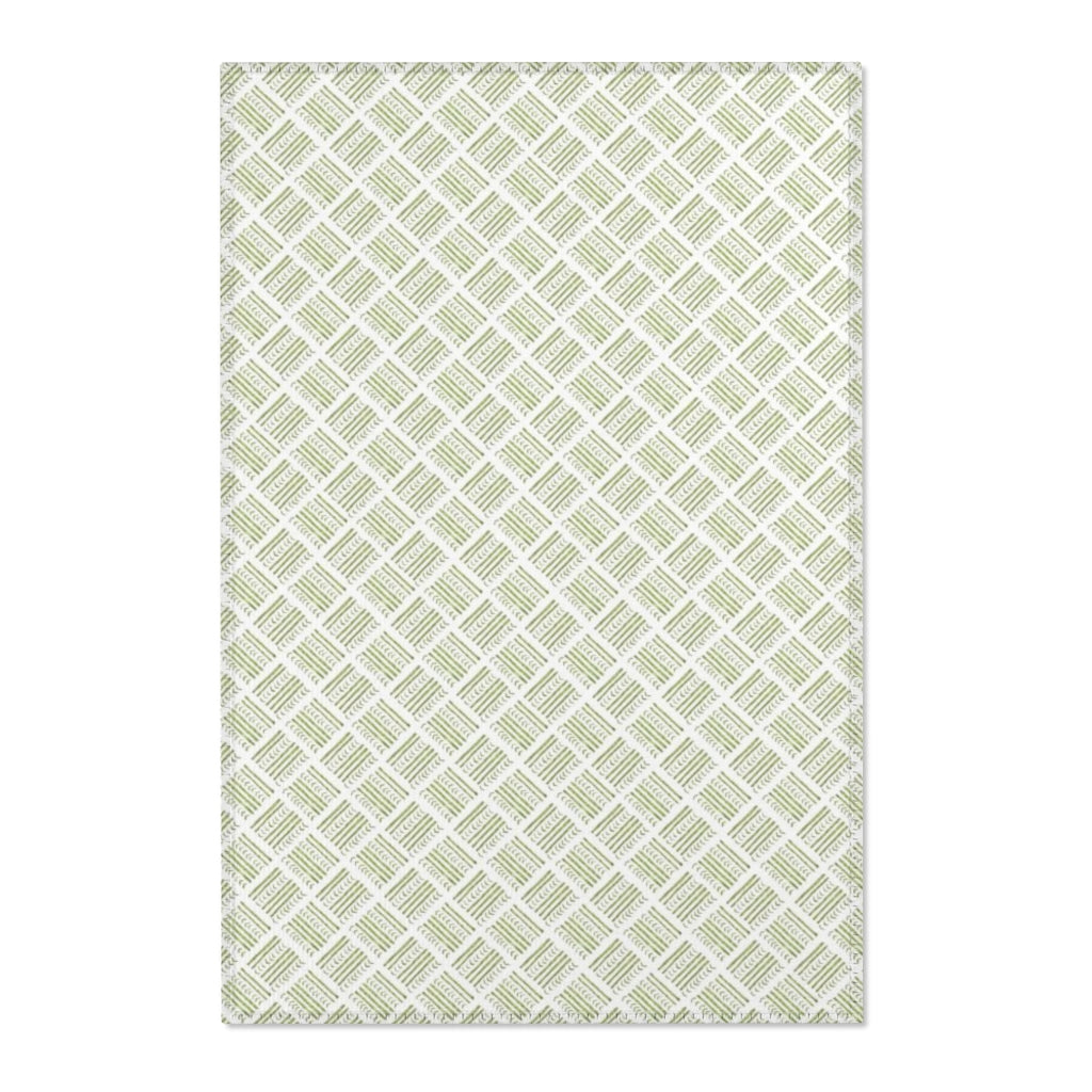 Watercolor Basketweave Printed Area Rugs