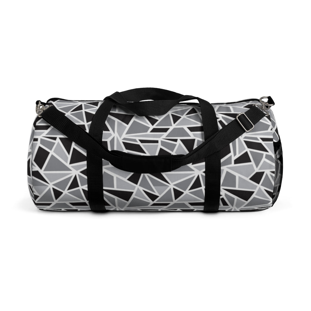 Black & White Geo Printed Duffel Bag
