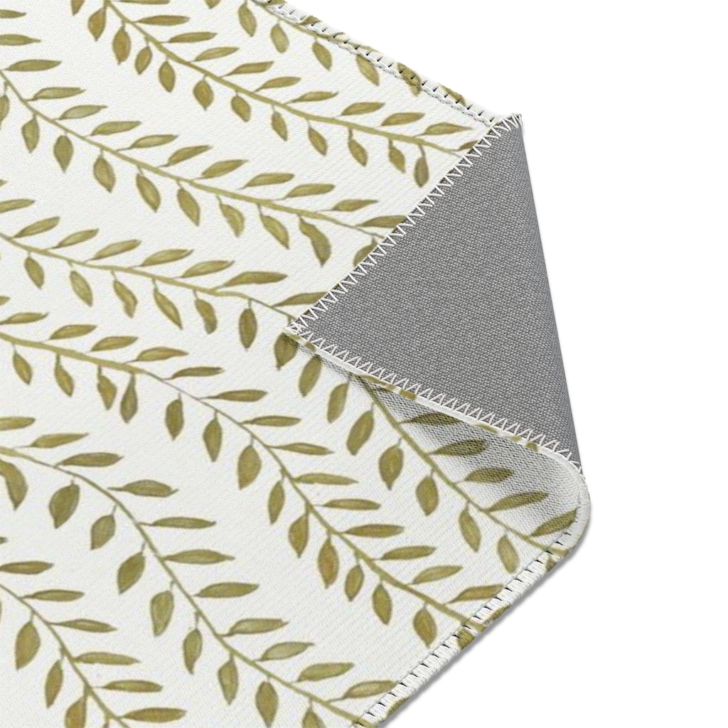 Spring Vine Leaves Printed Area Rugs