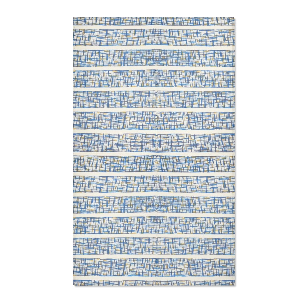 Textured Stripe Printed Area Rugs