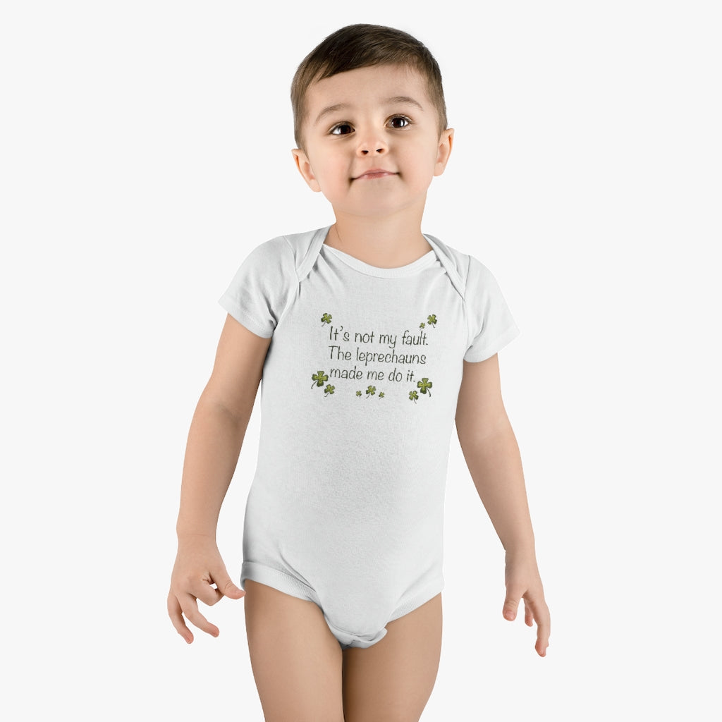 It's not my fault Baby Short Sleeve Onesie®