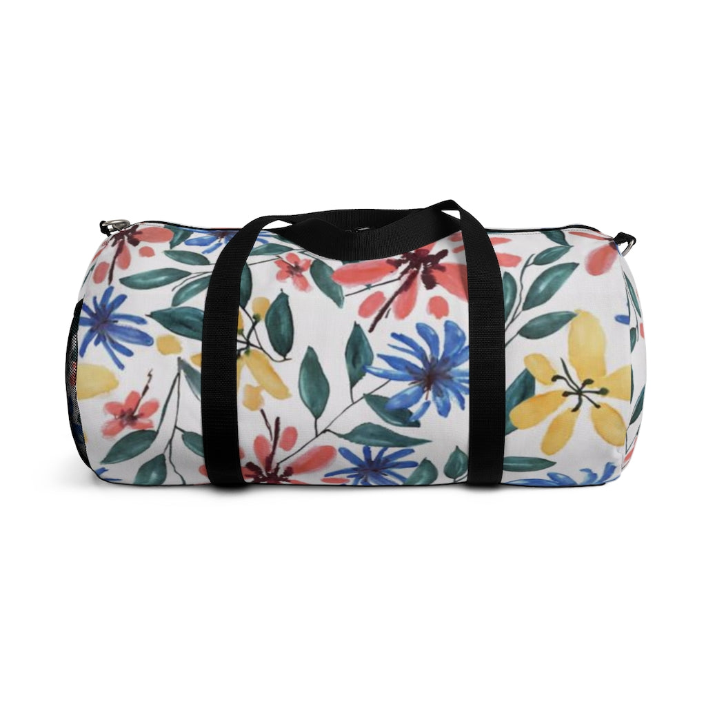 Floral Watercolor Printed Duffel Bag