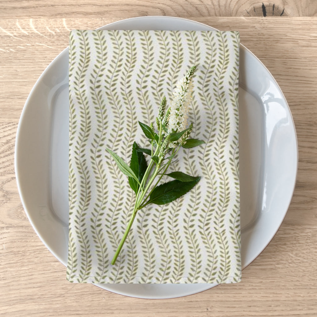 Spring Vine Leaves Napkins, Set of 4