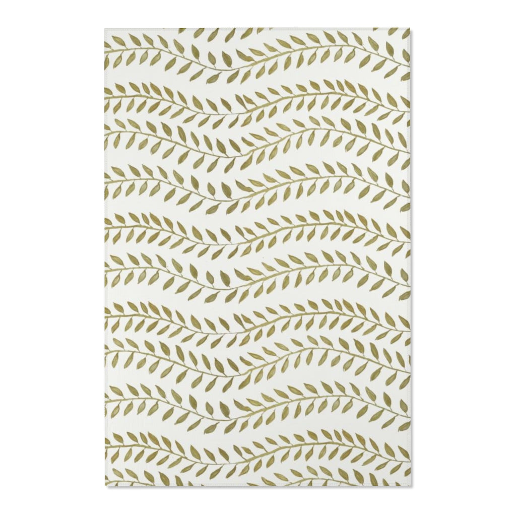 Spring Vine Leaves Printed Area Rugs