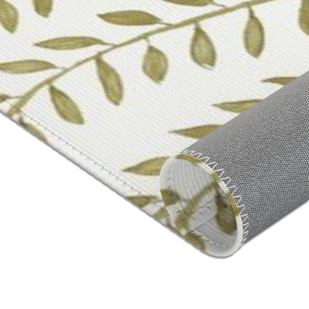Spring Vine Leaves Printed Area Rugs