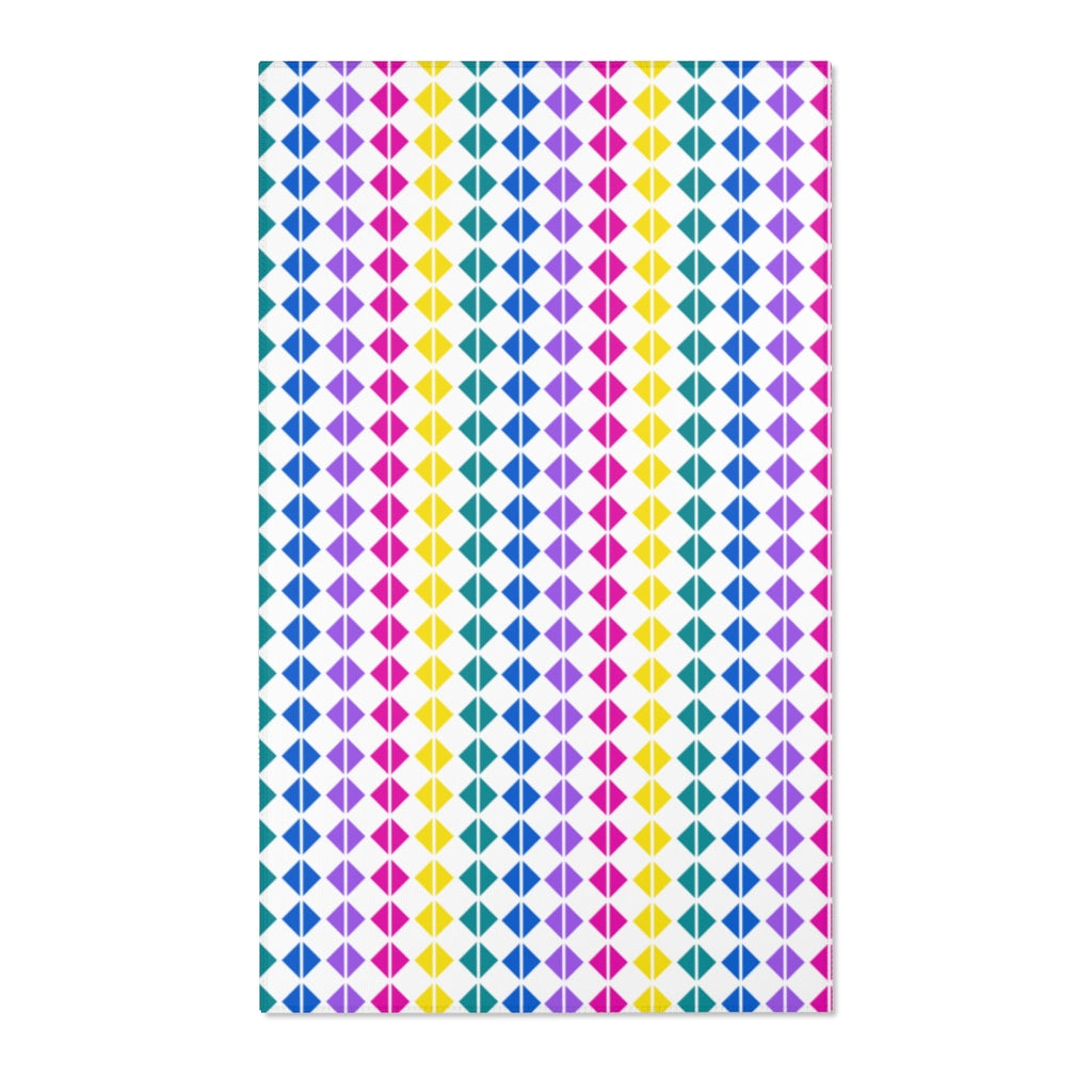 Rainbow Geo Printed Area Rugs
