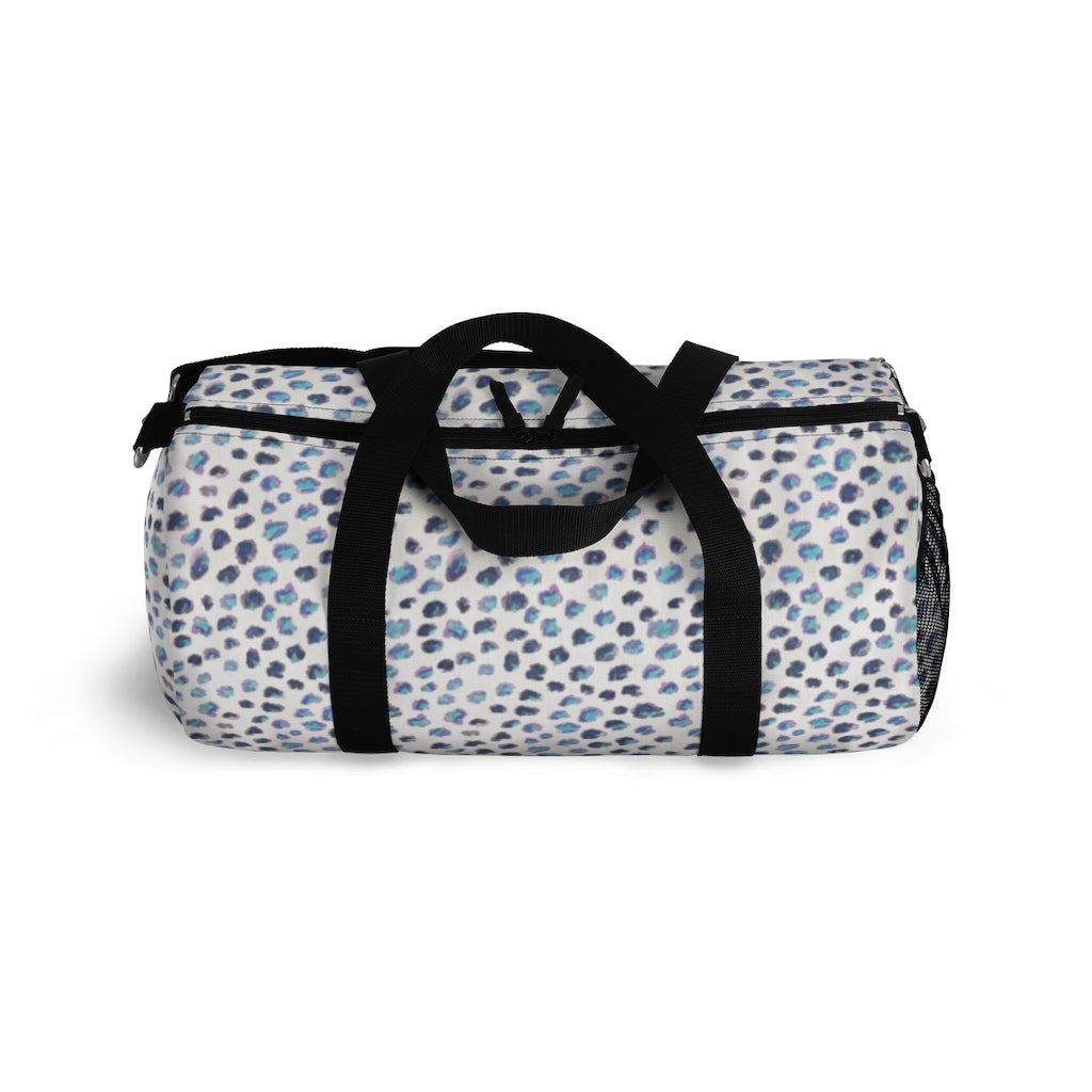 Blue Cheetah Printed Duffel Bag