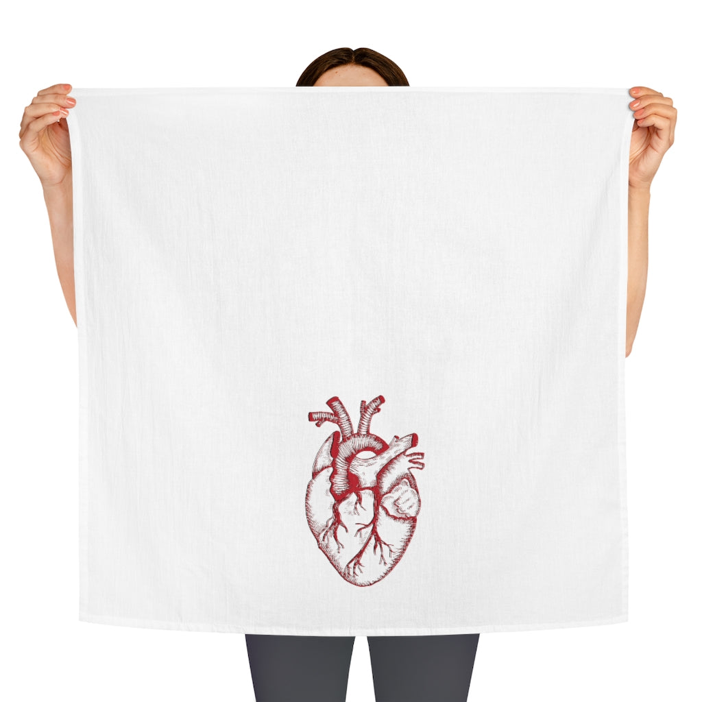 Human Heart Halloween Tea Towel