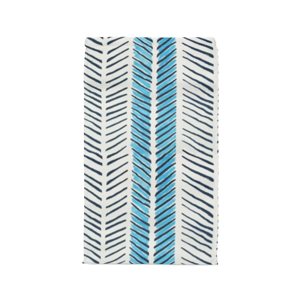 Painted Herringbone Printed Polyester Lunch Bag
